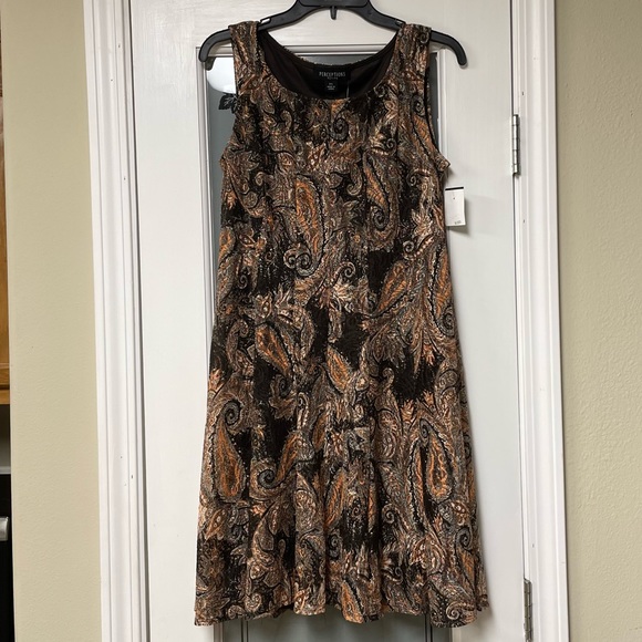 Perceptions Petite Floral Sweat Dress Petite Small - Picture 12 of 13